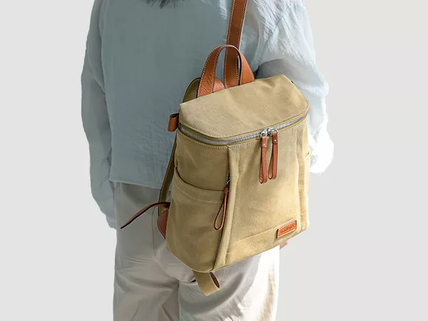 La actitud ante la vida en un bolso informal.