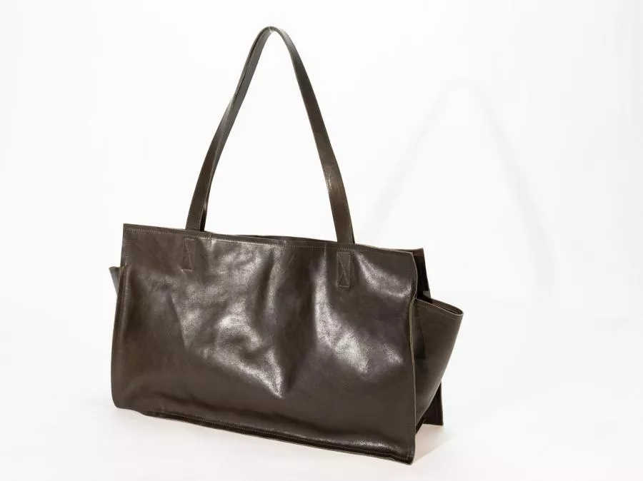 Bolso tote de cuero vintage directo de fábrica: diseño abatible con versatilidad para todas las estaciones y estricto control de calidad