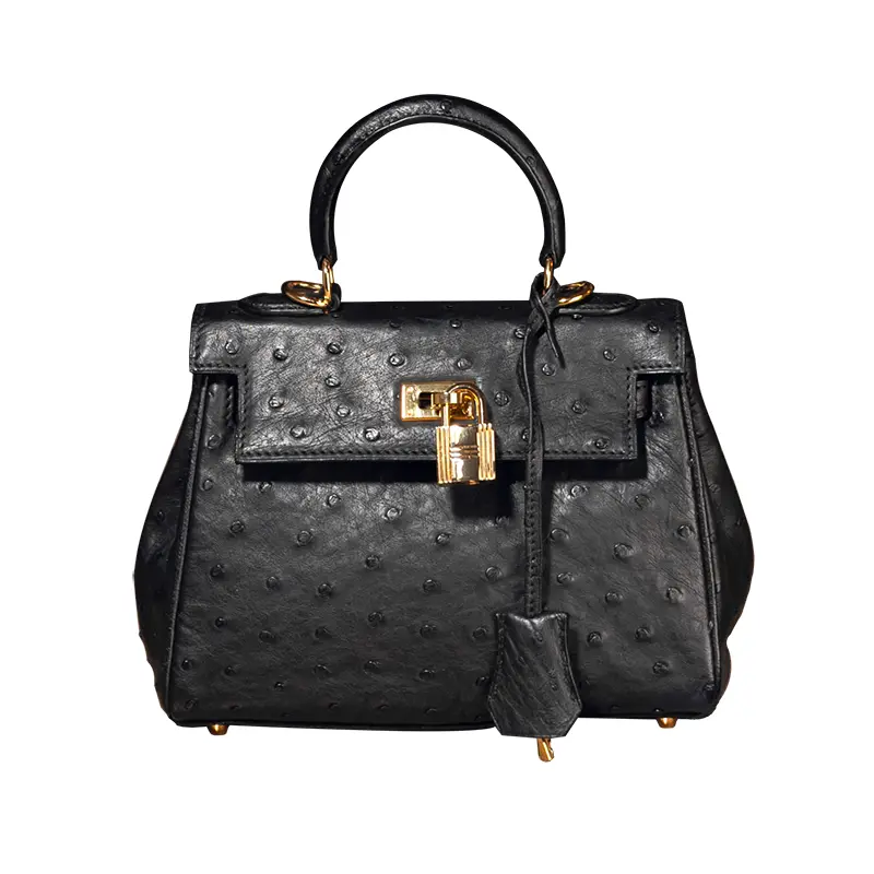 Bolso de piel de avestruz