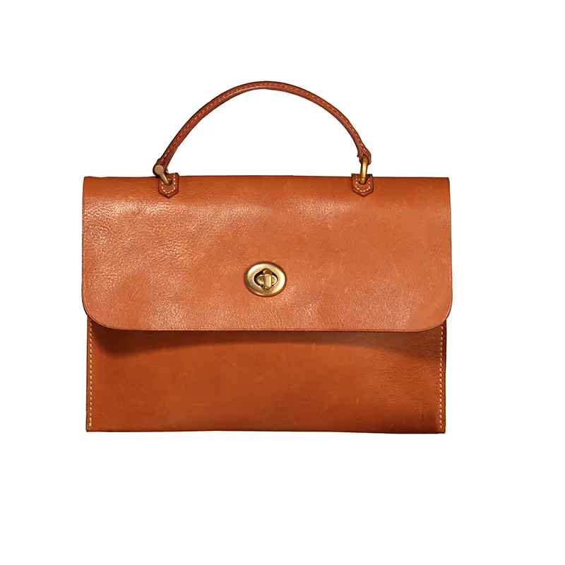 Bolso Messenger De Piel De Curtido Vegetal