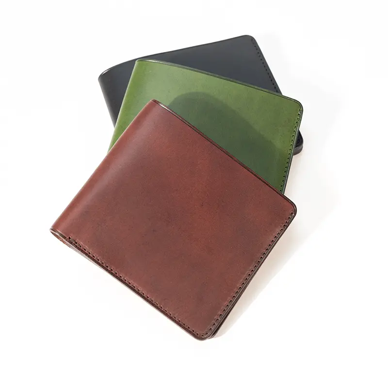 Cartera de piel de curtido vegetal